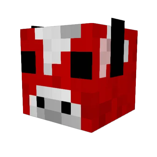 Beastwood97 Minecraft avatar head, 3D render