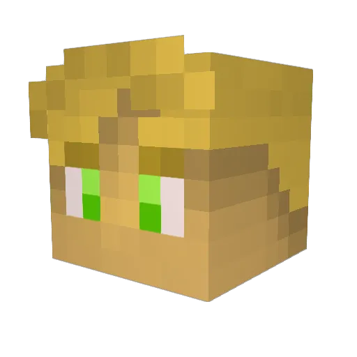 BeastxJake Minecraft avatar head, 3D render