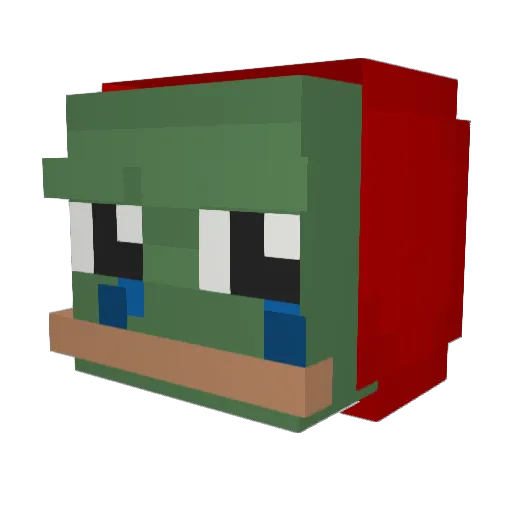 Beasty105 Minecraft avatar head, 3D render