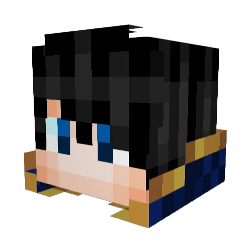 Beasty15 Minecraft avatar head, 3D render