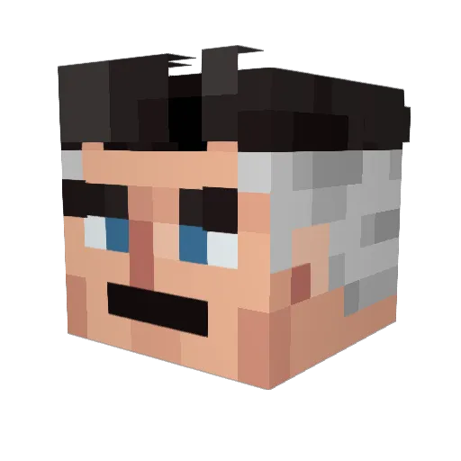 Beasty361 Minecraft avatar head, 3D render