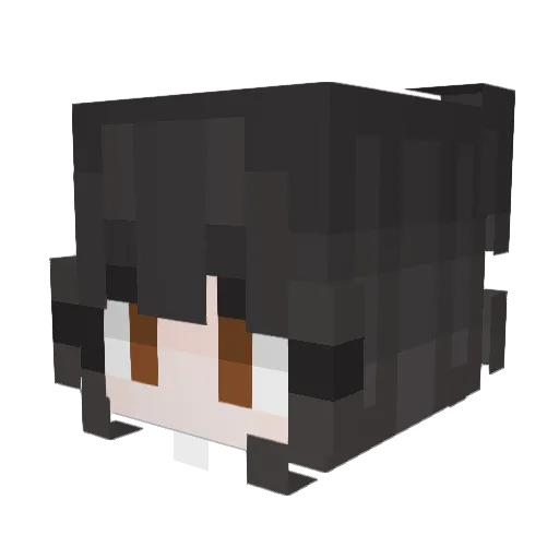 BeatBF Minecraft avatar head, 3D render