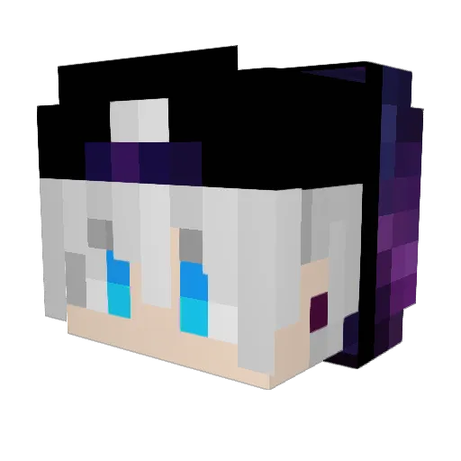BeatGmr Minecraft avatar head, 3D render