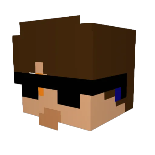 BeatRoy Minecraft avatar head, 3D render
