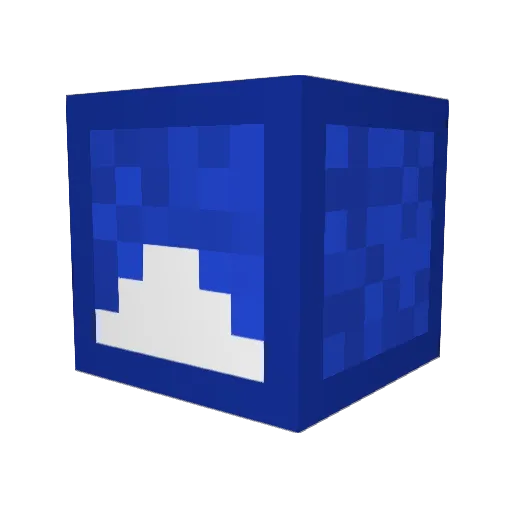 Beat_Saber Minecraft avatar head, 3D render