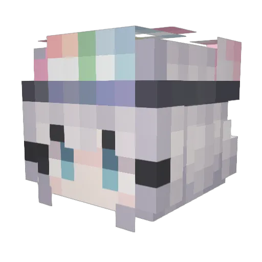 Beate_AP Minecraft avatar head, 3D render