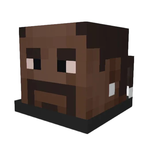 BeatenChamp Minecraft avatar head, 3D render