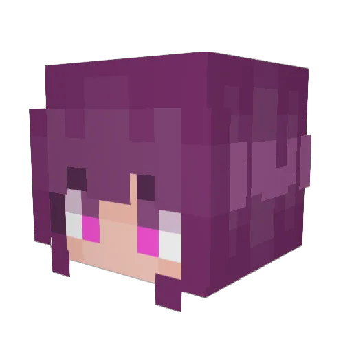 Beatenhero Minecraft avatar head, 3D render