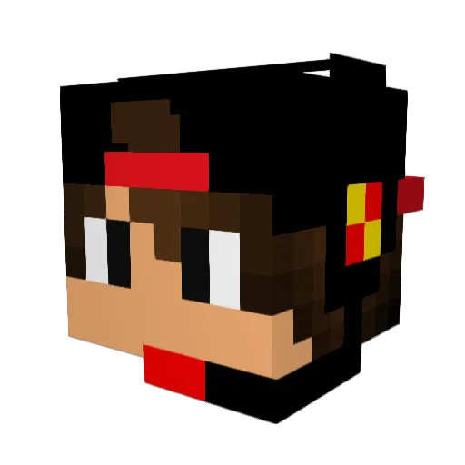 Beatgames Minecraft avatar head, 3D render