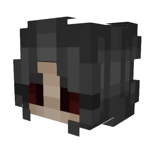 Beatia Minecraft avatar head, 3D render