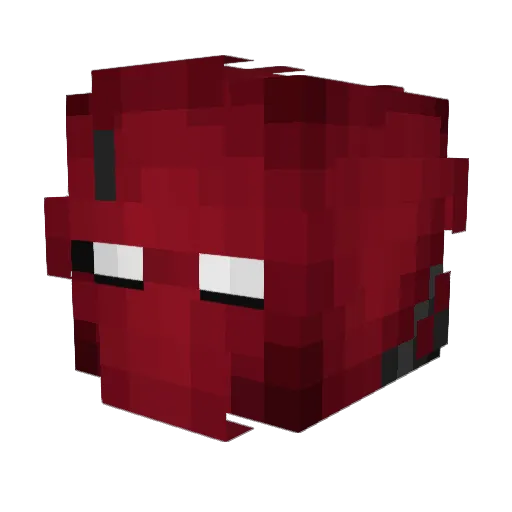 BeatifulCrab92 Minecraft avatar head, 3D render