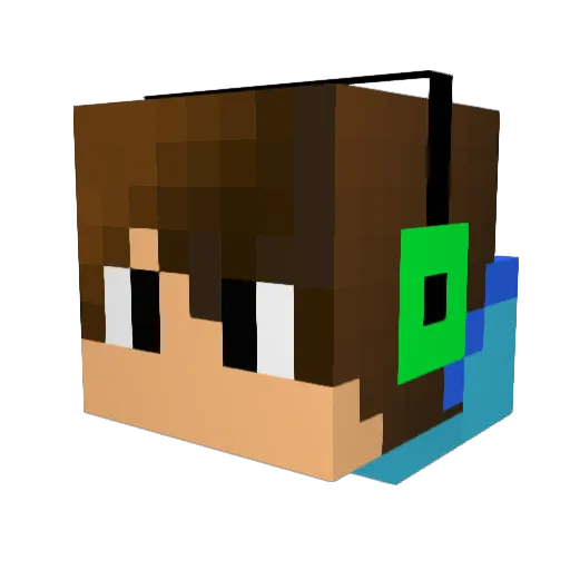 BeatingSimon Minecraft avatar head, 3D render