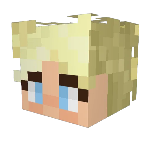 BeatriceIsBatman Minecraft avatar head, 3D render