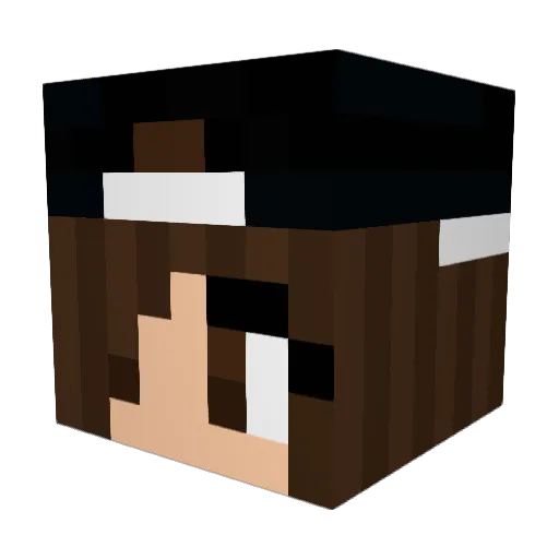 Beatrix22 Minecraft avatar head, 3D render