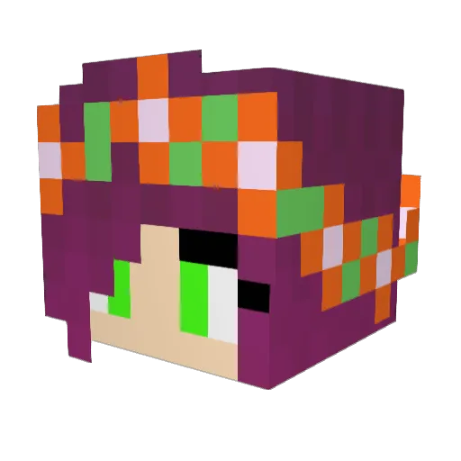 BeatrixHorizons Minecraft avatar head, 3D render