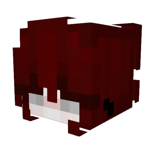BeatrizGomes Minecraft avatar head, 3D render
