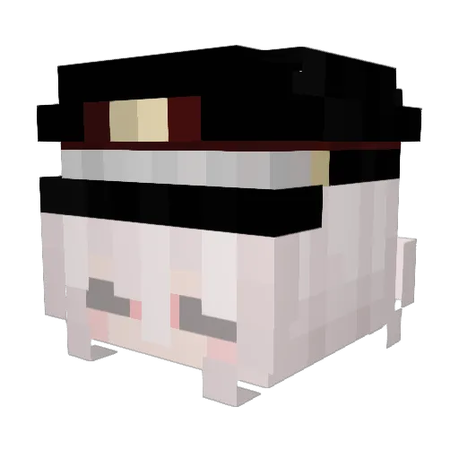 Beatt_y Minecraft avatar head, 3D render
