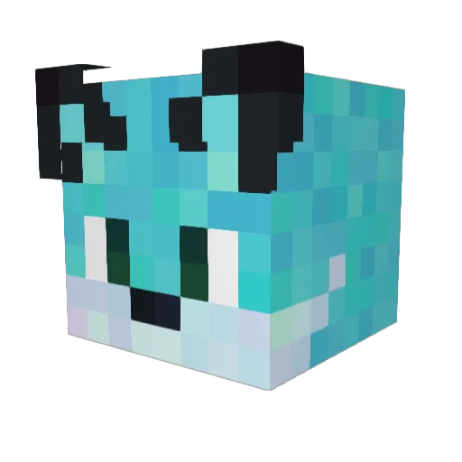 BeattheFox Minecraft avatar head, 3D render