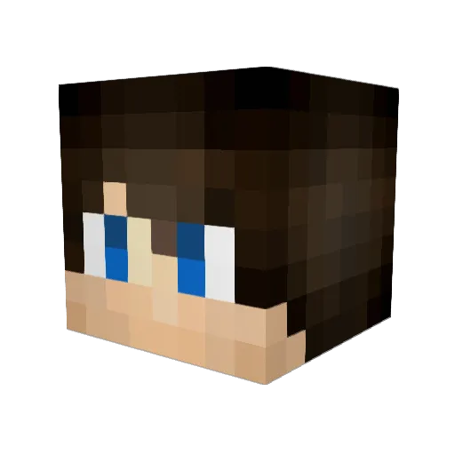 Beatwin Minecraft avatar head, 3D render