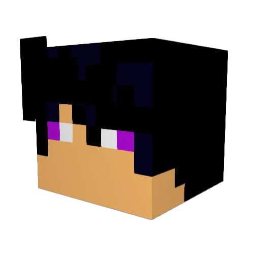 Beatzear Minecraft avatar head, 3D render