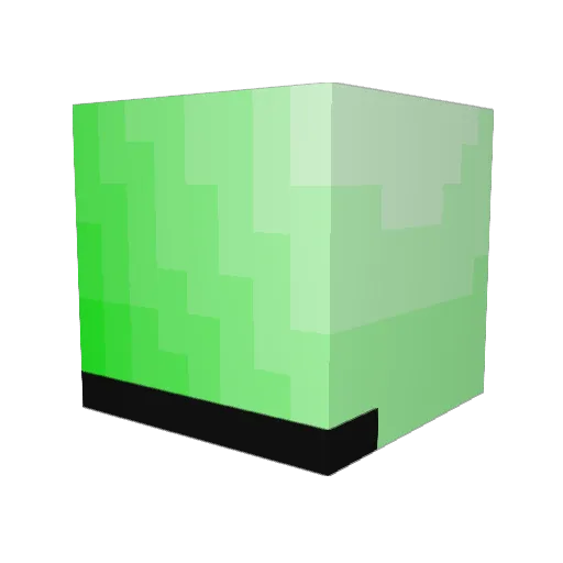 BeauShort Minecraft avatar head, 3D render