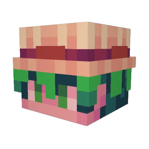 BeauTheLovely Minecraft avatar head, 3D render