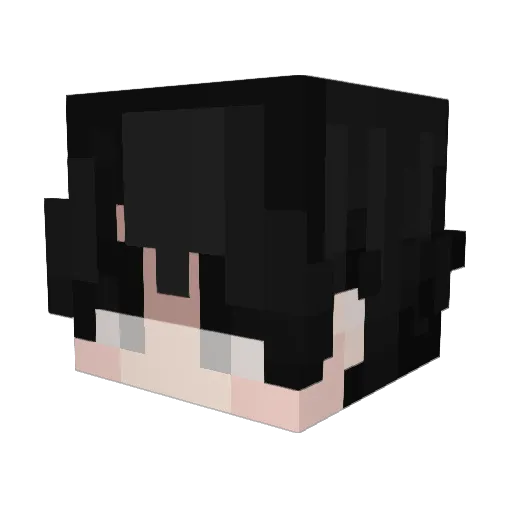 BeauXG Minecraft avatar head, 3D render