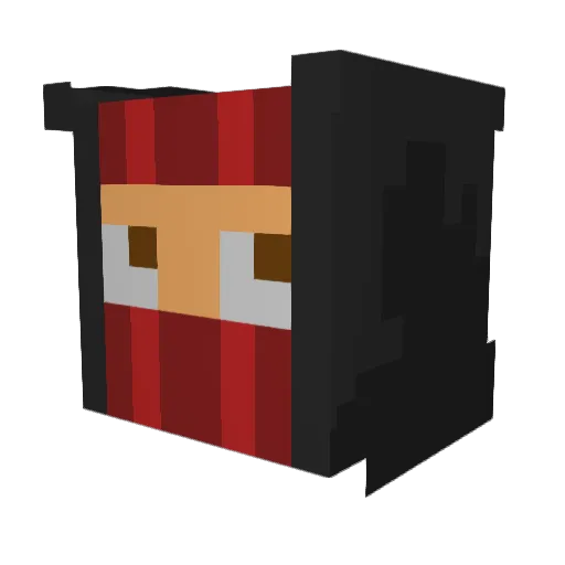BeauXx15 Minecraft avatar head, 3D render