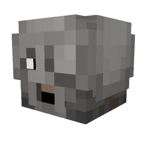 BeauYoo Minecraft avatar head, 3D render