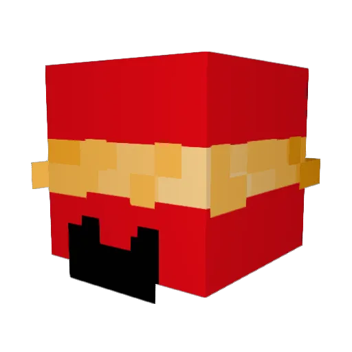 Beaughn Minecraft avatar head, 3D render
