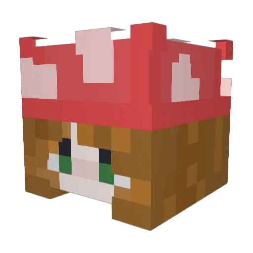 Beaulac Minecraft avatar head, 3D render