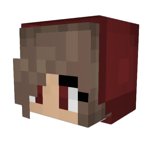Beautiful_Lotus Minecraft avatar head, 3D render