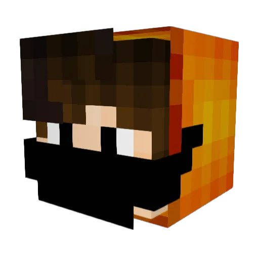 BeaverBen Minecraft avatar head, 3D render