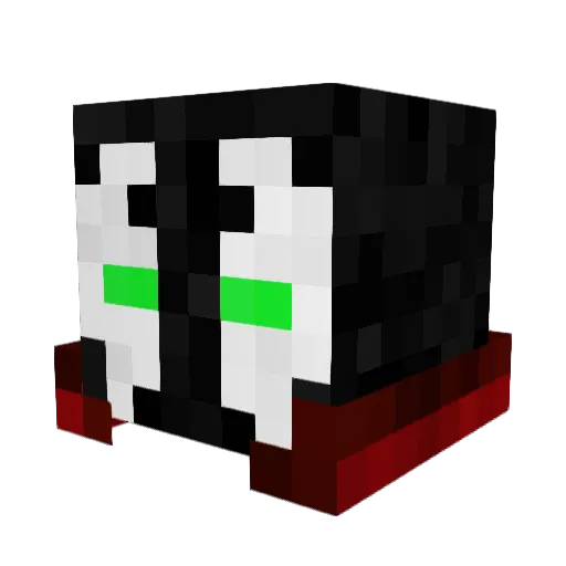 BeaverWaffles Minecraft avatar head, 3D render