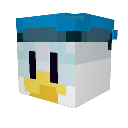 Beb101166 Minecraft avatar head, 3D render
