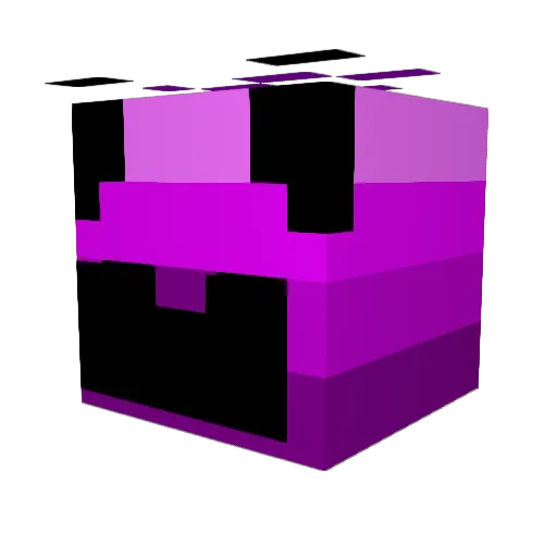 Beb4nder Minecraft avatar head, 3D render