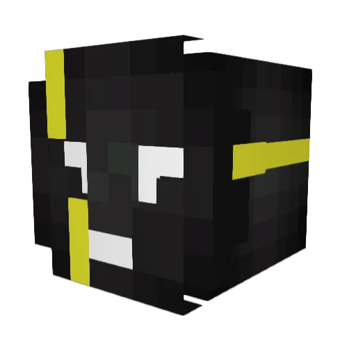 Beban07 Minecraft avatar head, 3D render