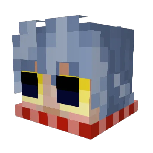 Minecraft-Avatar von Bebbl: Kopf als 3D-Render
