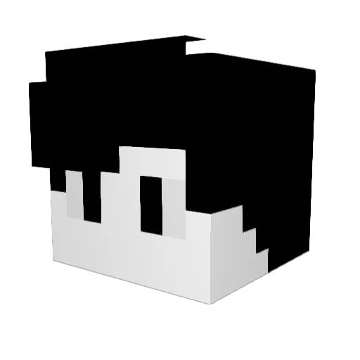 Bebe12000 Minecraft avatar head, 3D render