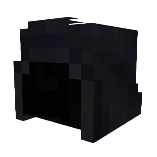 Bebe572 Minecraft avatar head, 3D render