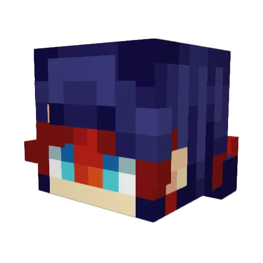 BebeDestruidor Minecraft avatar head, 3D render