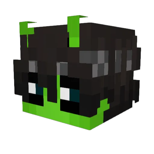 Bebesalsero Minecraft avatar head, 3D render