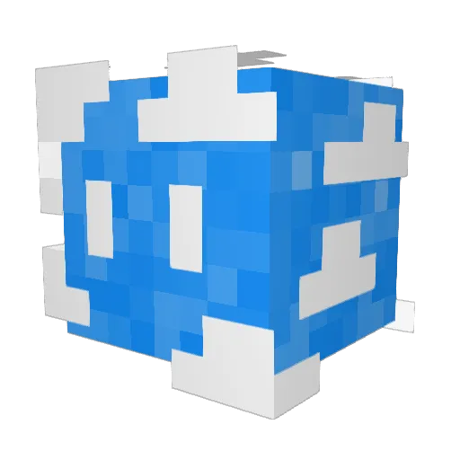 Bebok01 Minecraft avatar head, 3D render