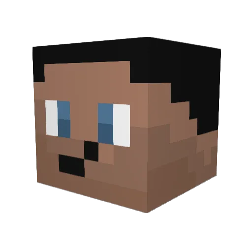 Beby202 Minecraft avatar head, 3D render