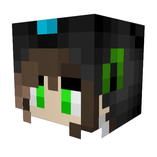 Bec468 Minecraft avatar head, 3D render
