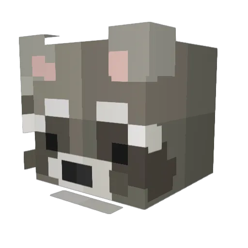BecBec69 Minecraft avatar head, 3D render