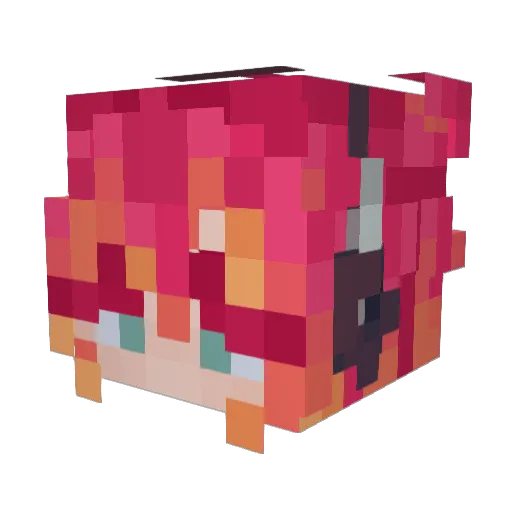 BecTheGoose_ Minecraft avatar head, 3D render