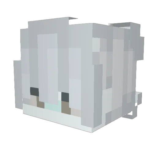 Because369 Minecraft avatar head, 3D render