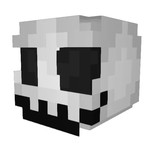 BecausePhysics Minecraft avatar head, 3D render