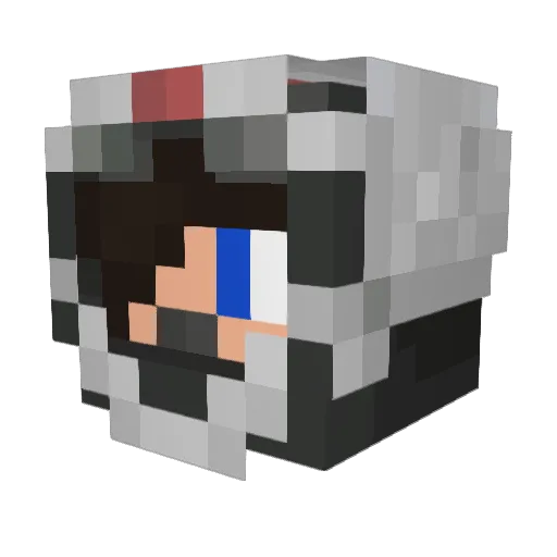 Becca1412 Minecraft avatar head, 3D render
